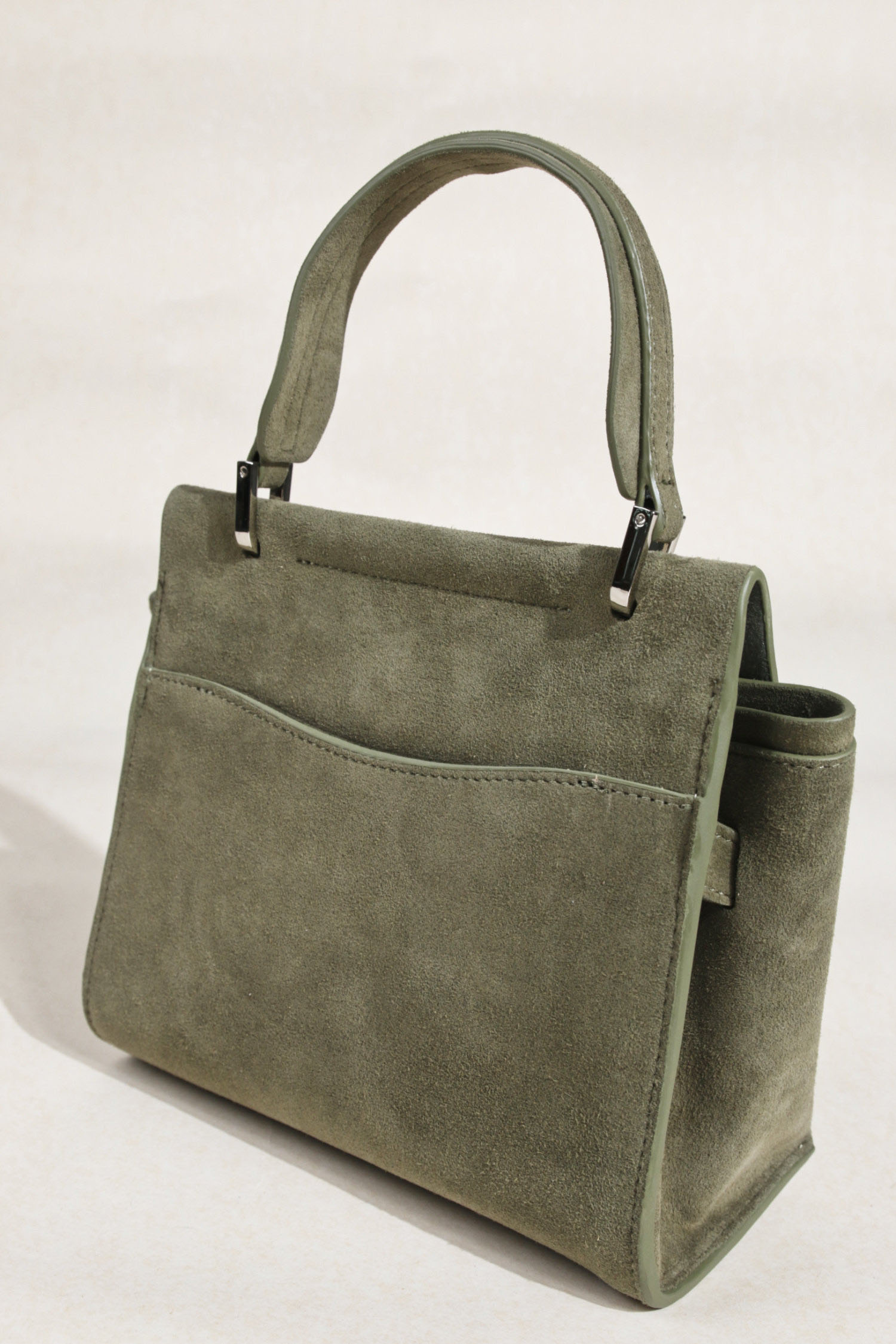 羊猄皮真皮翻蓋手提托特包C0311號