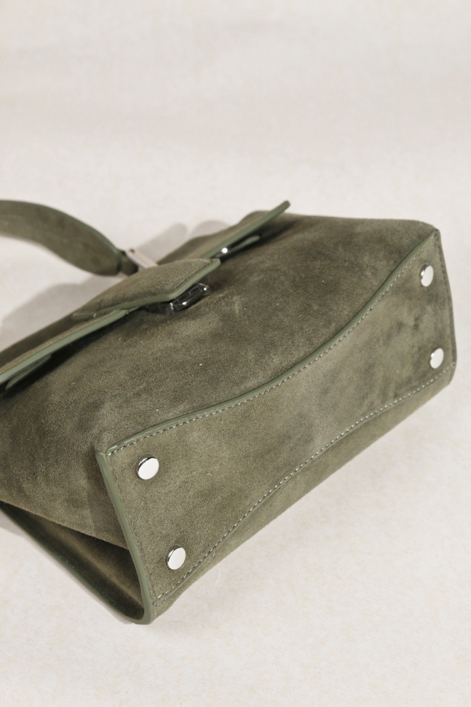 羊猄皮真皮翻蓋手提托特包C0311號