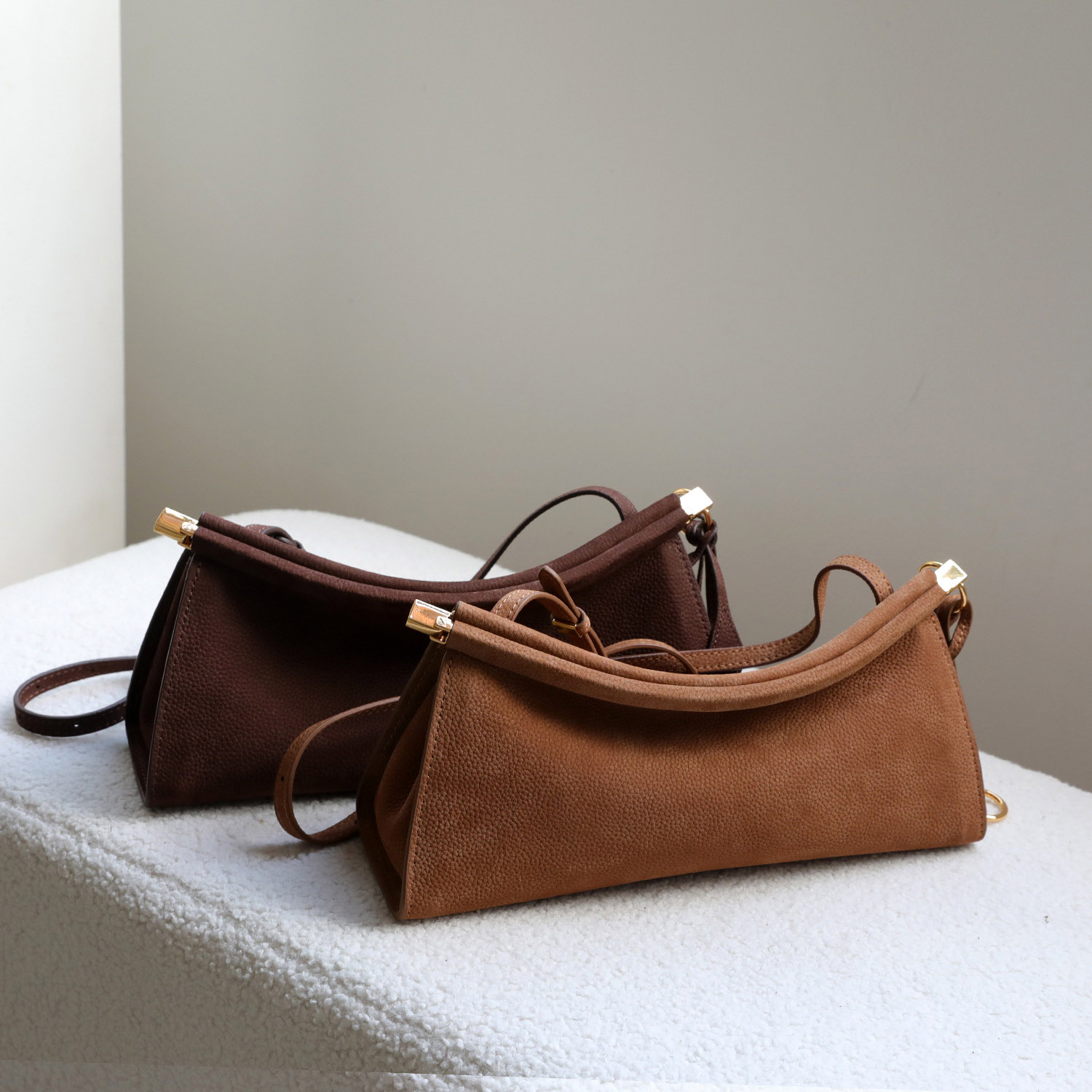 DEEPKEE 新作り牛皮夾子法棍包 EZ21 號