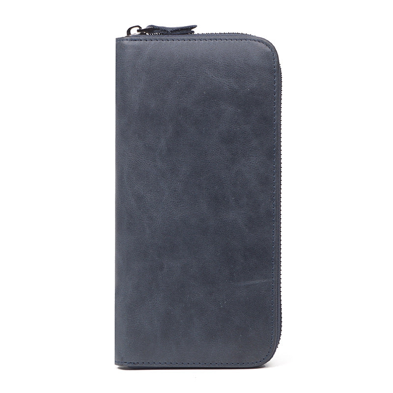 香港狄記手工製作 - 復古油皮手拿長夾 3315_1號