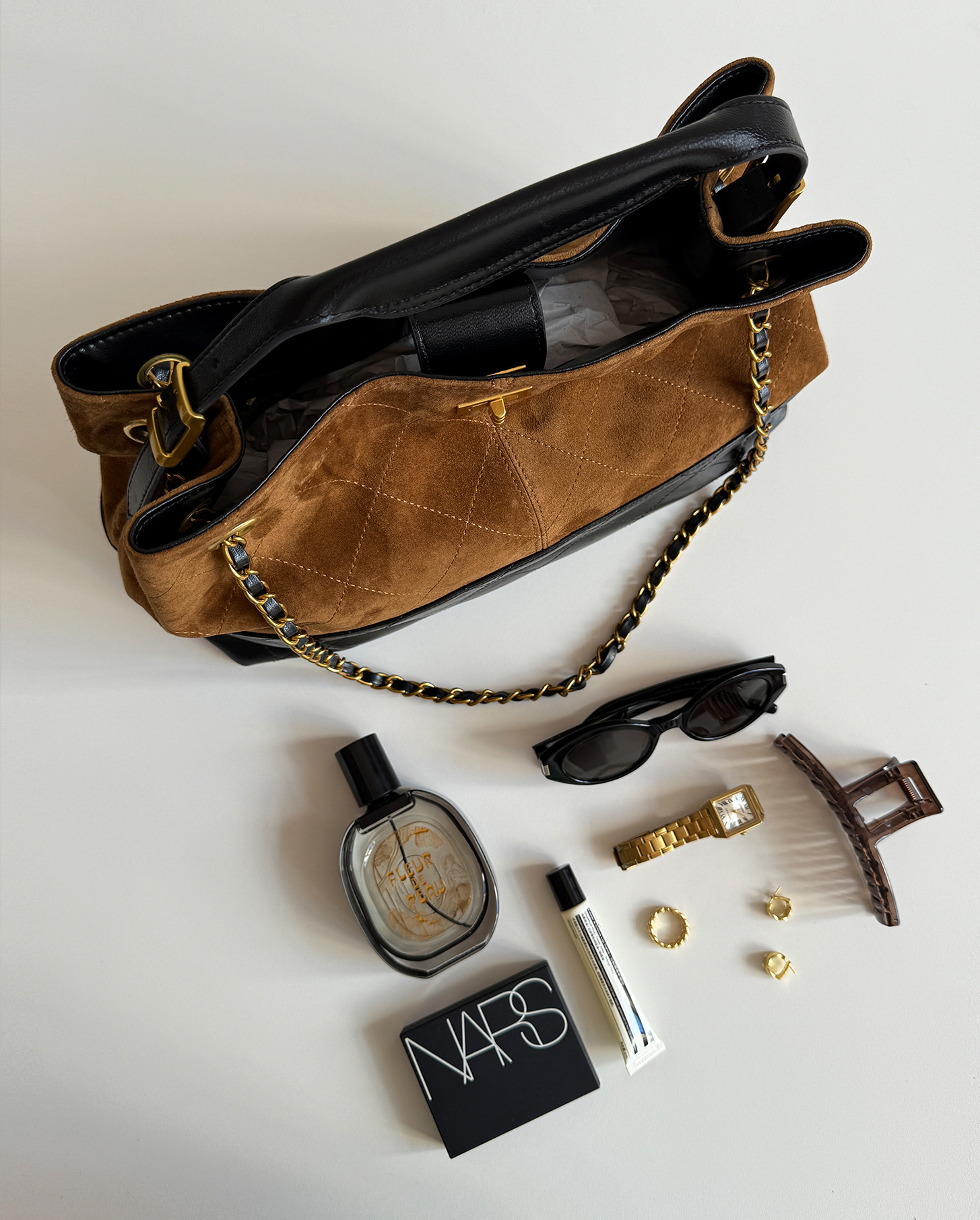 DEEPKEE 加工の牛革を使用 撞色腋下包 6275號