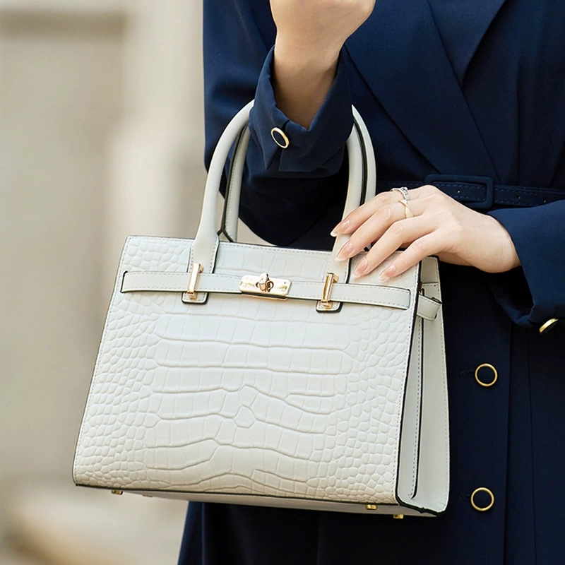 DEEPKEE-鱷魚紋單肩手提包 8995號