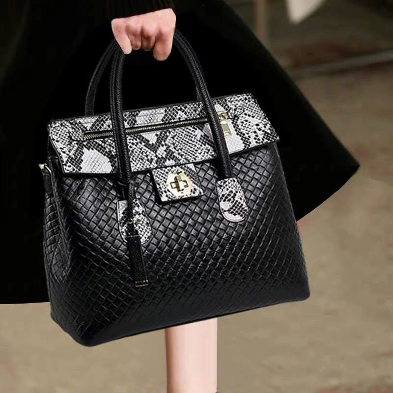 DEEPKEE-時尚皮革手提包 E0073號