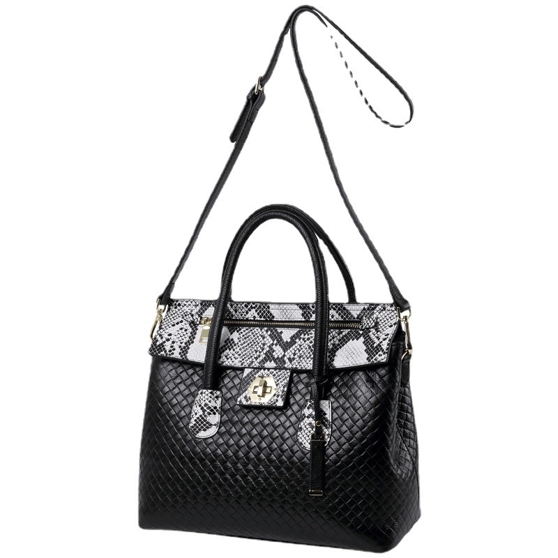 DEEPKEE-時尚皮革手提包 E0073號