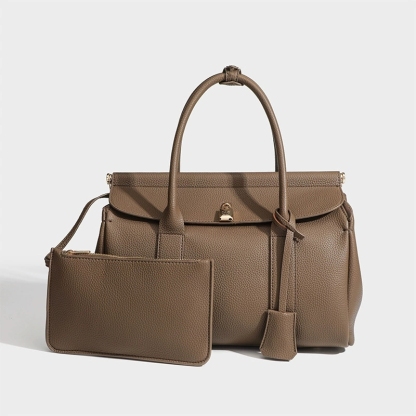 DEEPKEE-輕奢真皮手提公事包 17920號