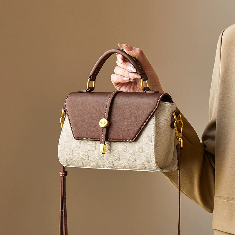 DEEPKEE-真皮斜挎蘭杜女士包包 400 號