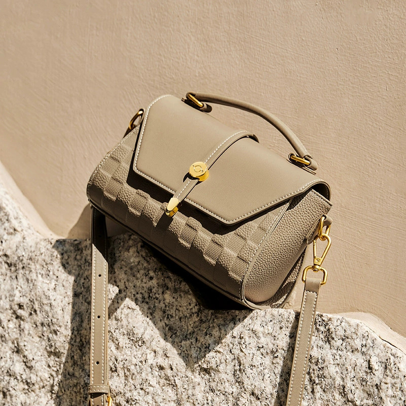 DEEPKEE-真皮斜挎蘭杜女士包包 400 號