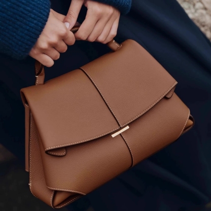 DEEPKEE-微笑包法國波靈恩小眾真皮女包 YY-8132 號