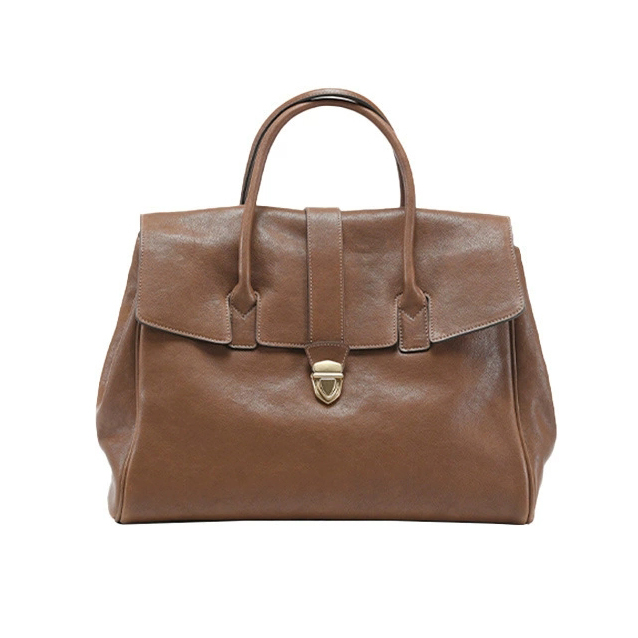 DEEPKEE-植鞣牛皮女士手提包 8630 號