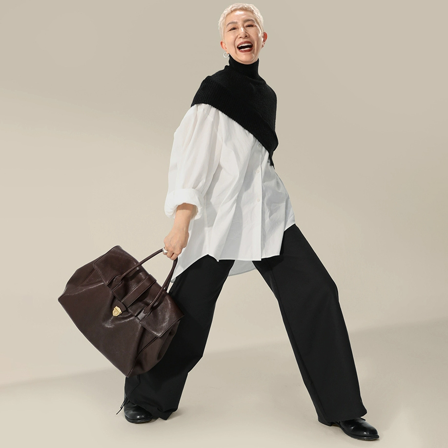 DEEPKEE-植鞣牛皮女士手提包 8630 號