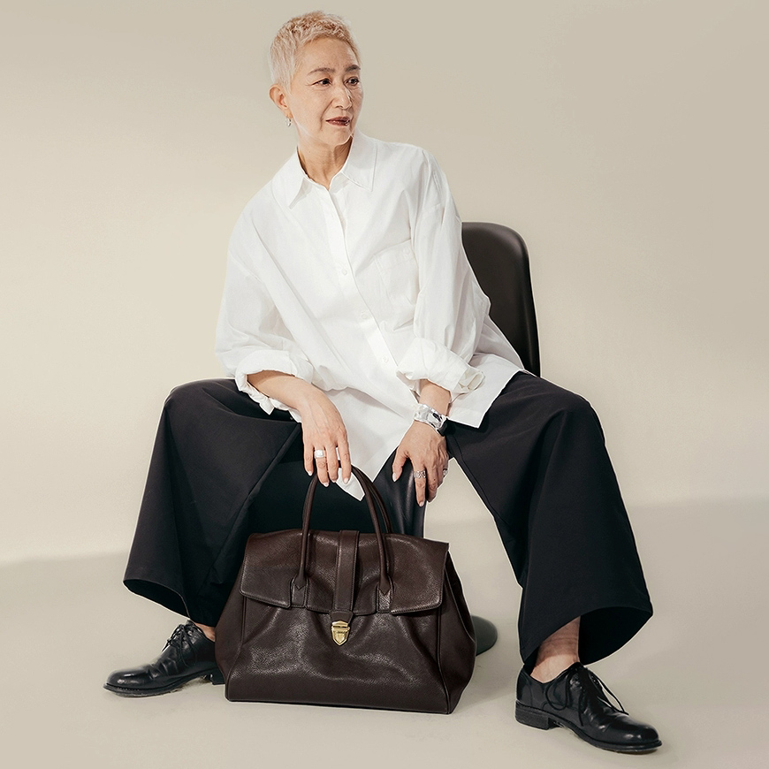 DEEPKEE-植鞣牛皮女士手提包 8630 號