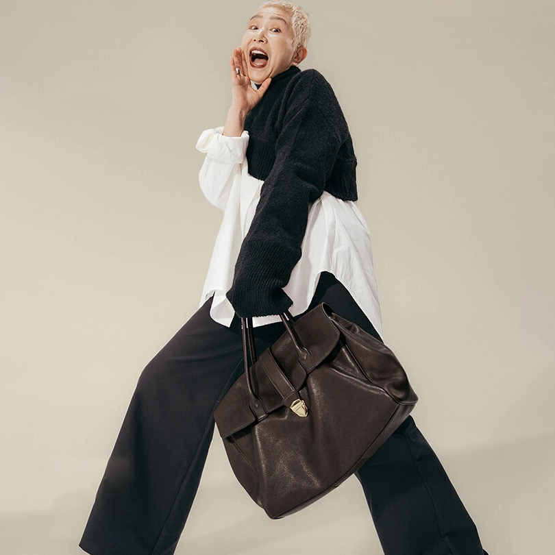 DEEPKEE-植鞣牛皮女士手提包 8630 號