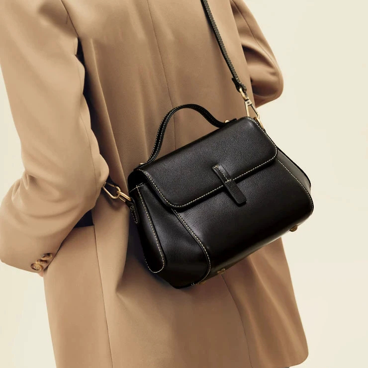 DEEPKEE-牛皮貝殼女包 7143-D 號