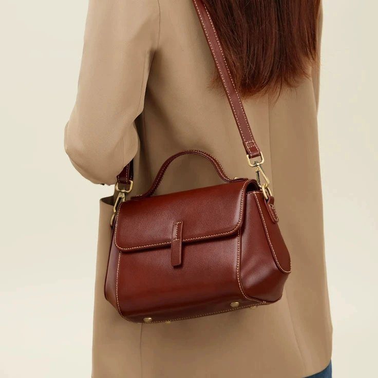 DEEPKEE-牛皮貝殼女包 7143-D 號