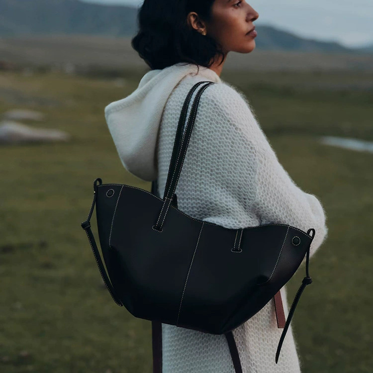 DEEPKEE-翅膀包 Cyme 牛皮手提包 5969 號