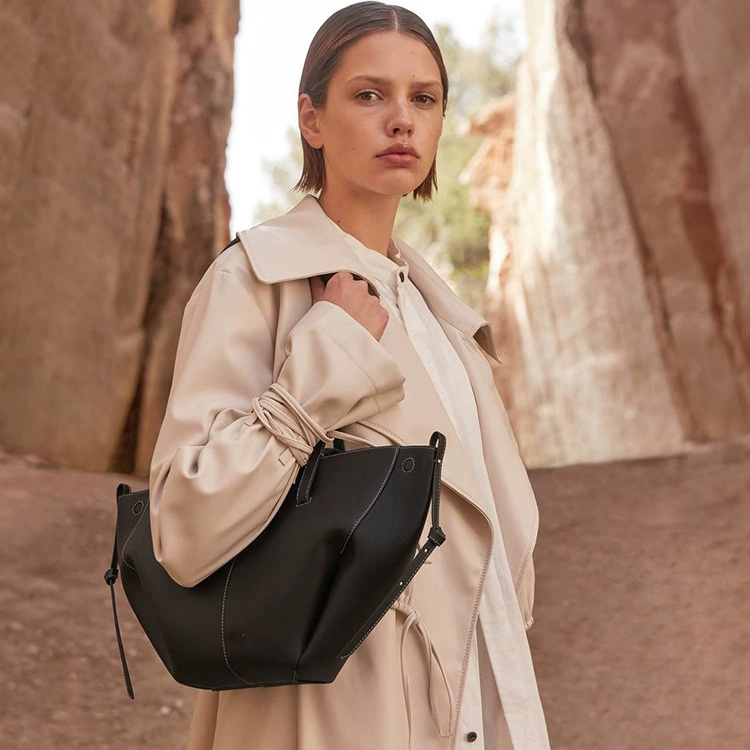 DEEPKEE-翅膀包 Cyme 牛皮手提包 5969 號