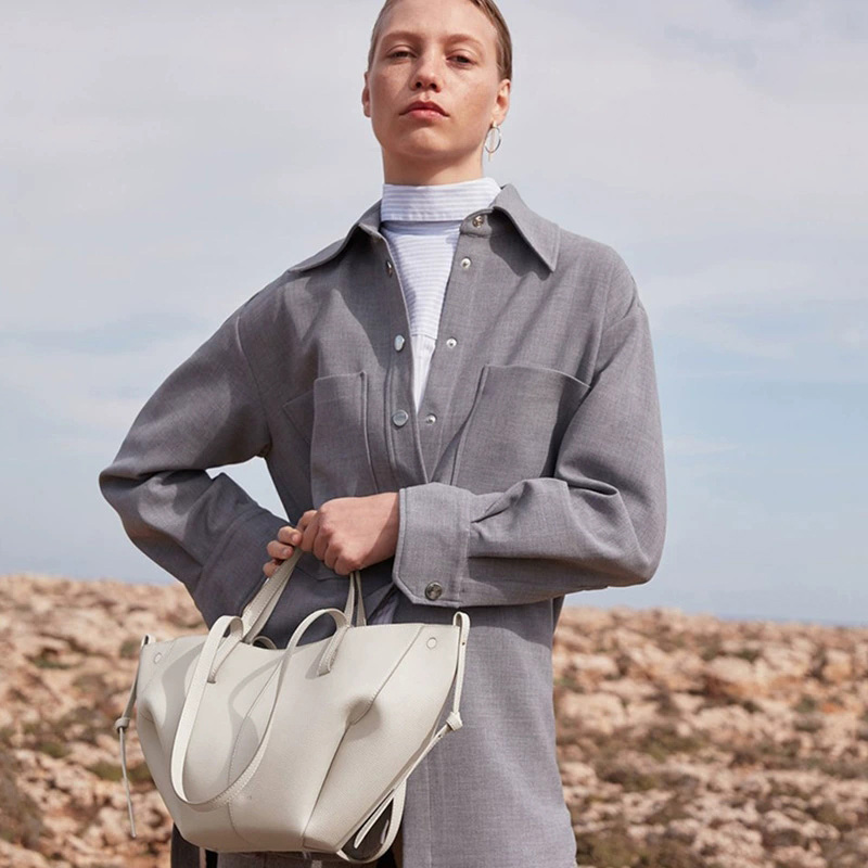 DEEPKEE-翅膀包 Cyme 牛皮手提包 5969 號