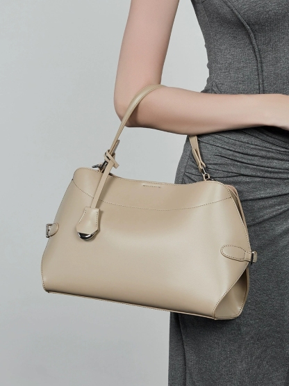 DEEPKEE-真皮高級感手提包 3067 號