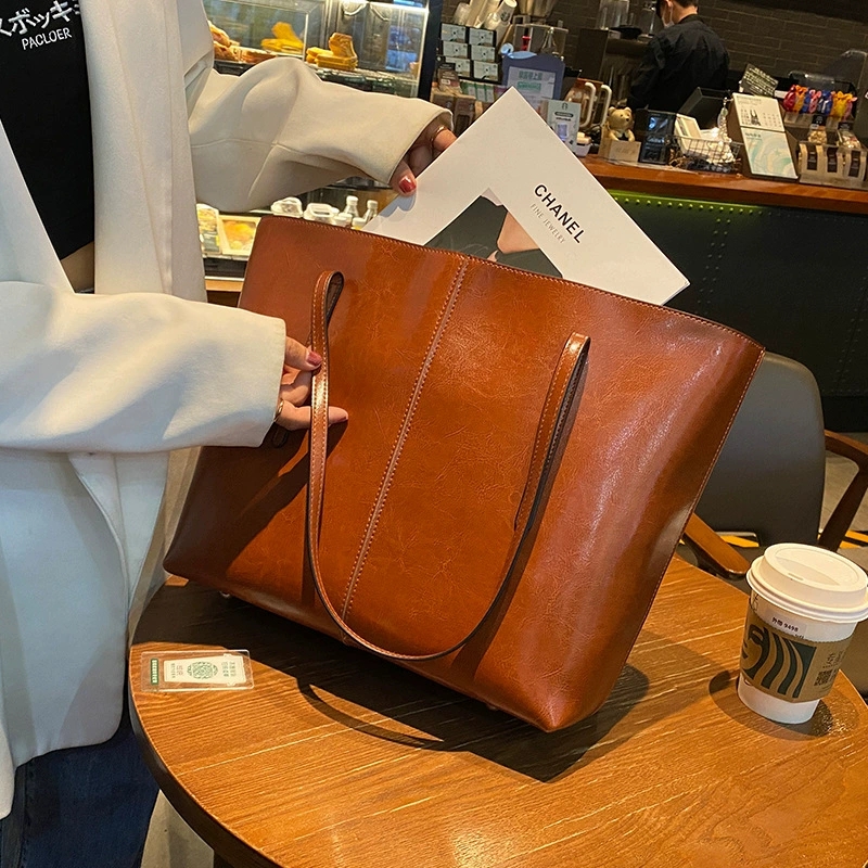 DEEPKEE-油蠟皮時尚百搭腋下包 0811 號