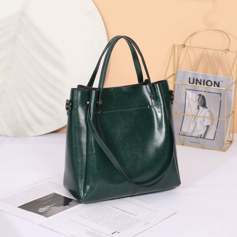 DEEPKEE-時尚高級感水桶包真皮女包 0817 號