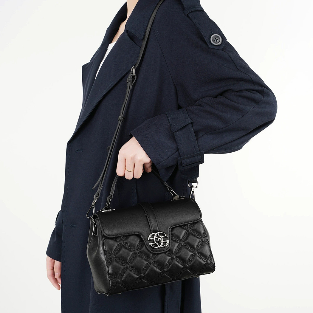 DEEPKEE-真皮菱格真皮鏈條小包 2578 號