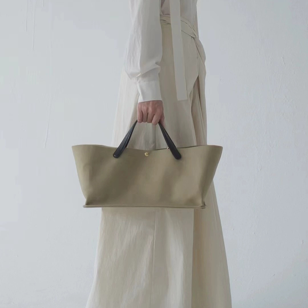 DEEPKEE 復古柔軟牛皮手提包真皮手拎包 3725 號