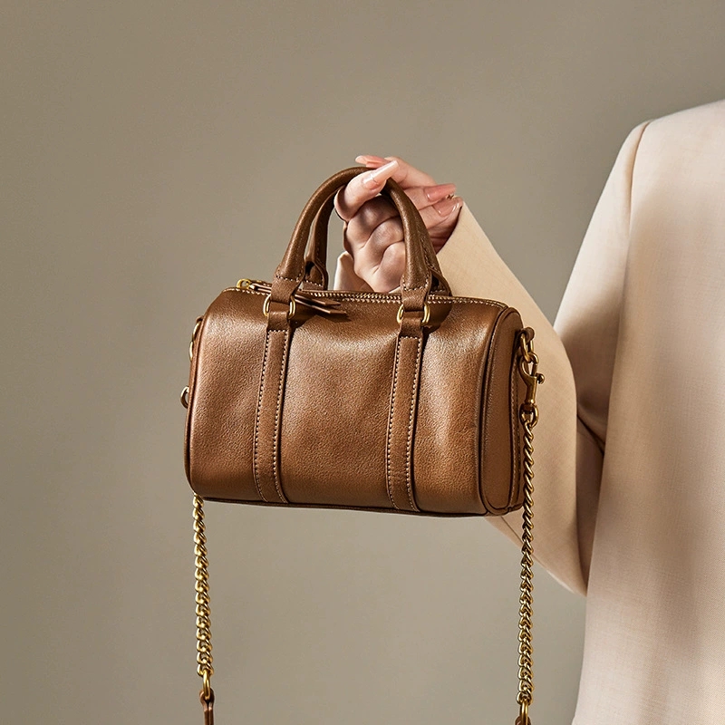 DEEPKEE 新款頭層牛皮手提包 0932 號