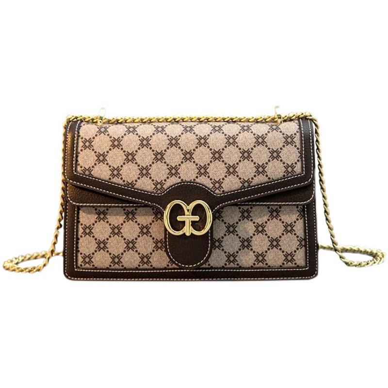 DEEPKEE 新款單肩斜挎時尚鍊條包しゅじん手提包 GH-6287 號