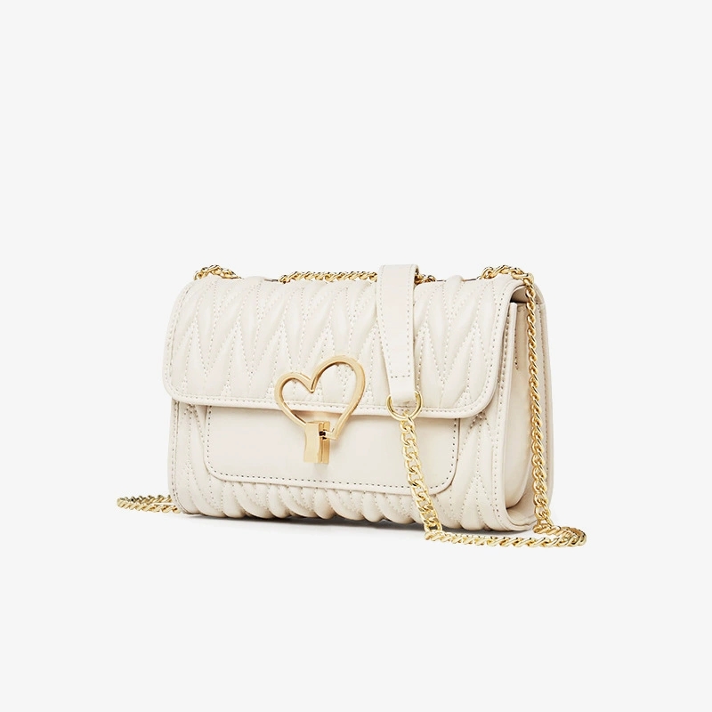 DEEPKEE きんこ鍊條斜挎真皮包包 953168F 號