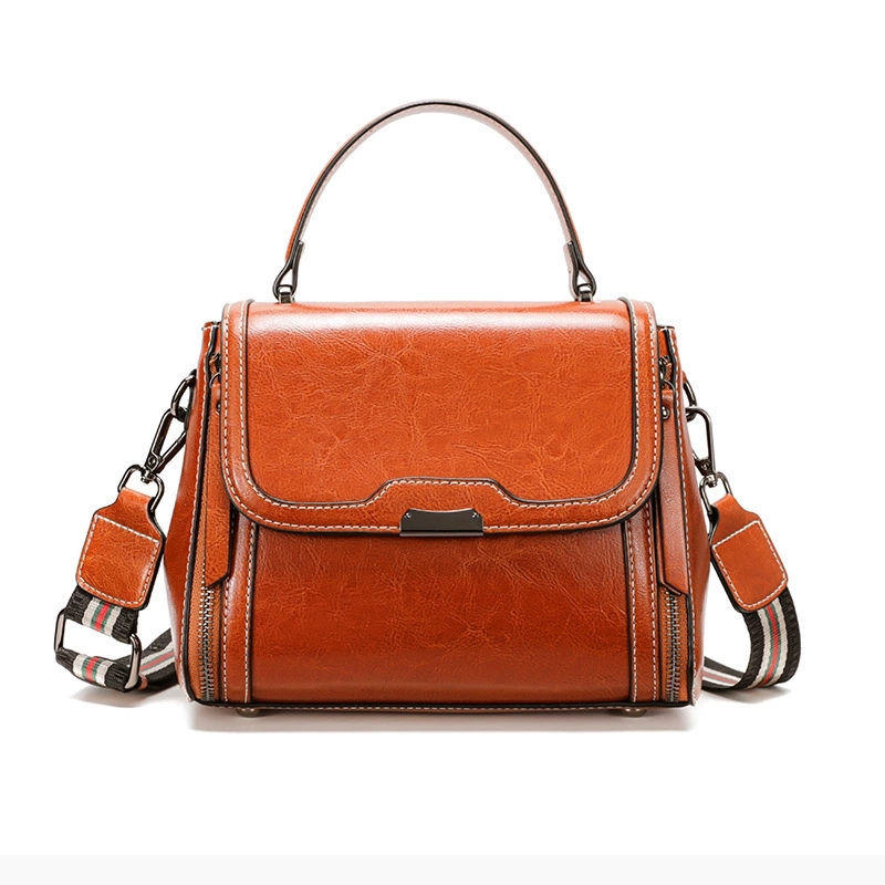 DEEPKEE 真皮レトロ手提單肩包 6241 號