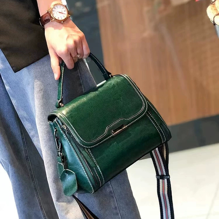 DEEPKEE 真皮レトロ手提單肩包 6241 號