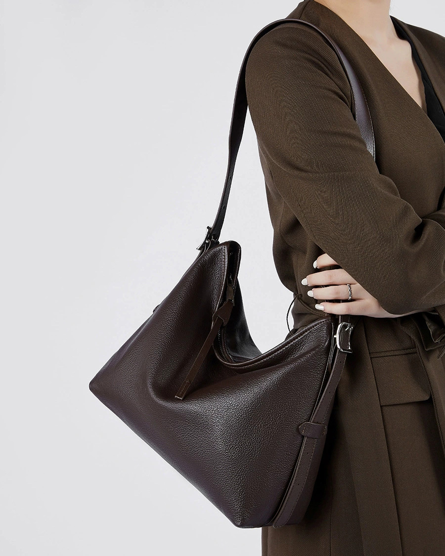 DEEPKEE 真皮女包單肩腋下包復古時尚斜挎包 2827 號