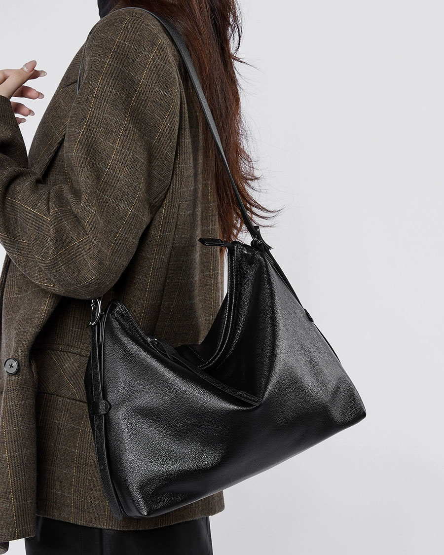 DEEPKEE 真皮女包單肩腋下包復古時尚斜挎包 2827 號