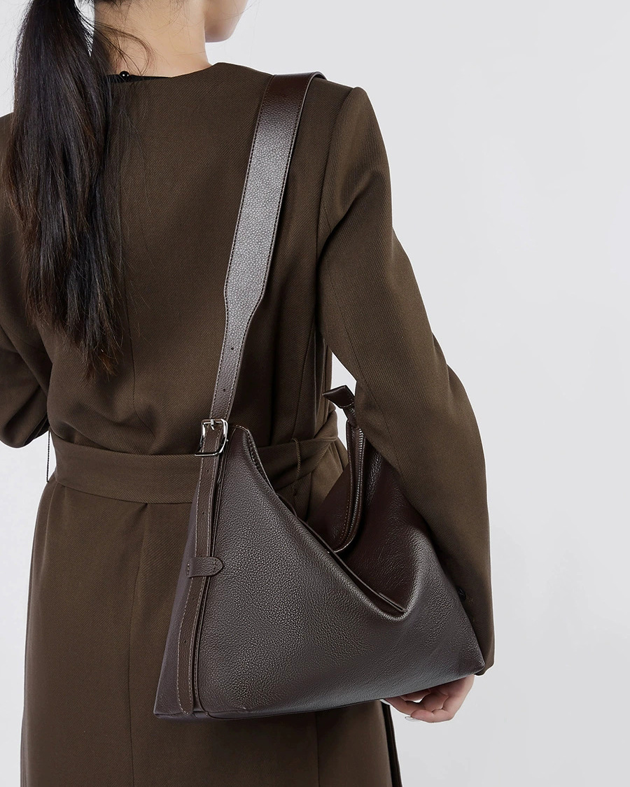 DEEPKEE 真皮女包單肩腋下包復古時尚斜挎包 2827 號