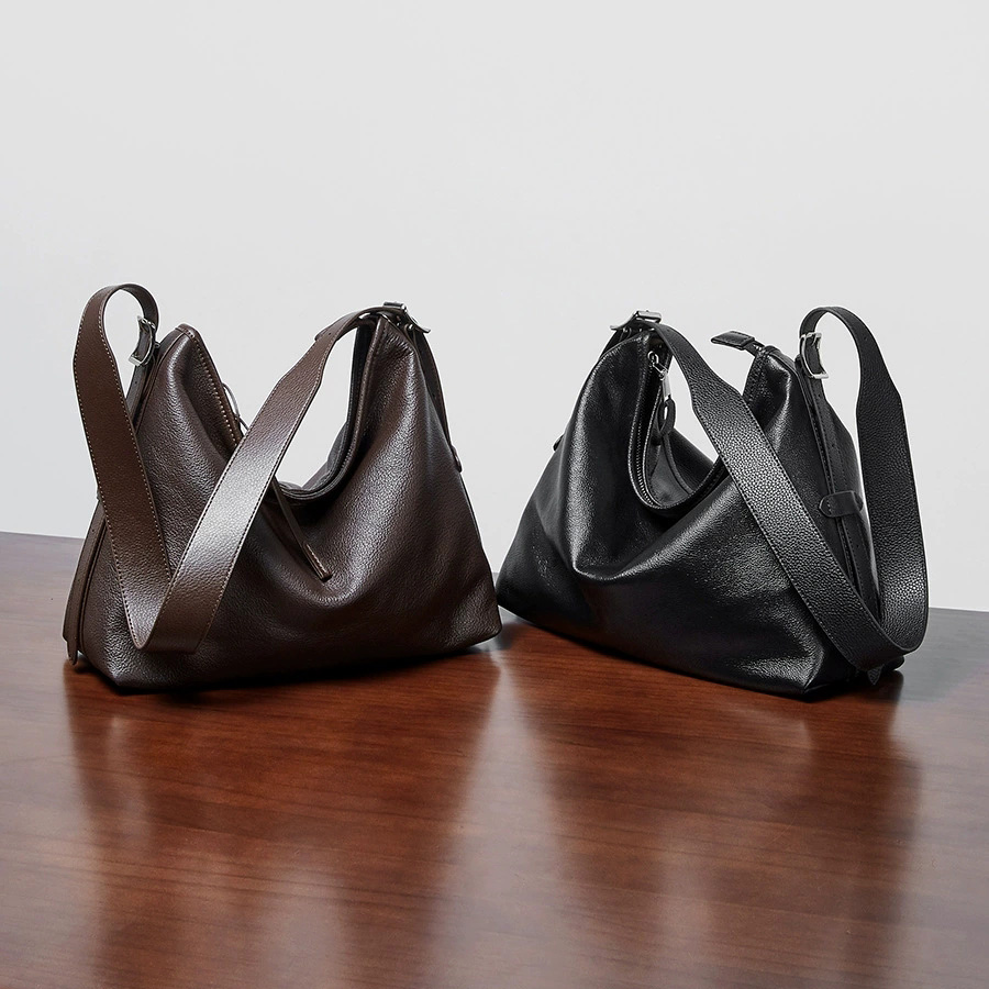 DEEPKEE 真皮女包單肩腋下包復古時尚斜挎包 2827 號