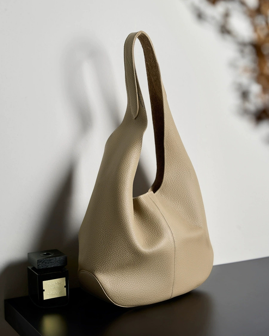 DEEPKEE 頭層皮托特包高級感腋下单肩真皮包 2801 號