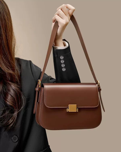 DEEPKEE 高級感小眾設計腋下包真皮女包 2126 號