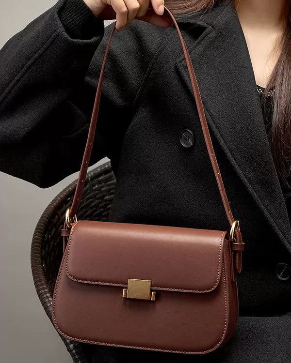 DEEPKEE 高級感小眾設計腋下包真皮女包 2126 號