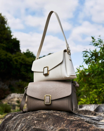 DEEPKEE 美拉德手提真皮女包 小眾高級感單肩斜挎包 3037 號