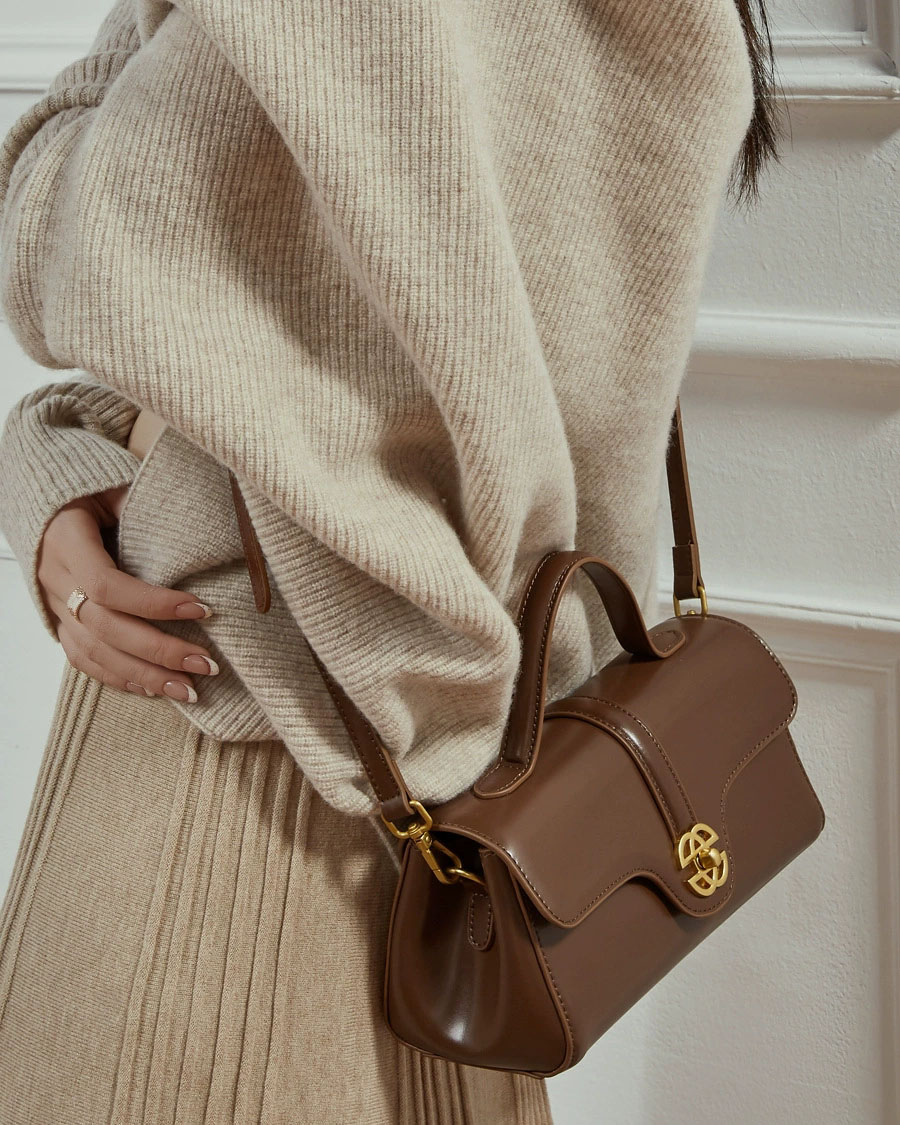 DEEPKEE 輕奢真皮包 斜挎手提單肩包 3201 號