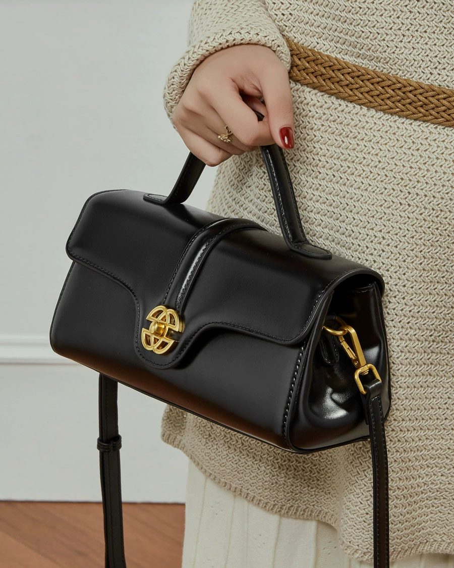 DEEPKEE 輕奢真皮包 斜挎手提單肩包 3201 號