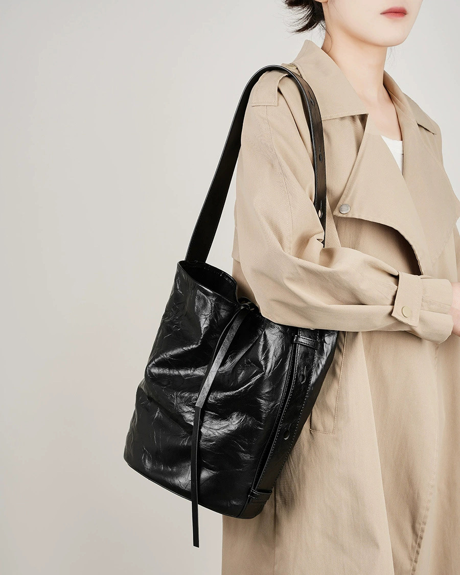 DEEPKEE 真皮女包手抓紋單肩包 2580 號