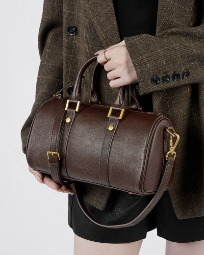 DEEPKEE 真皮美拉德復古手提斜挎包 2893 號