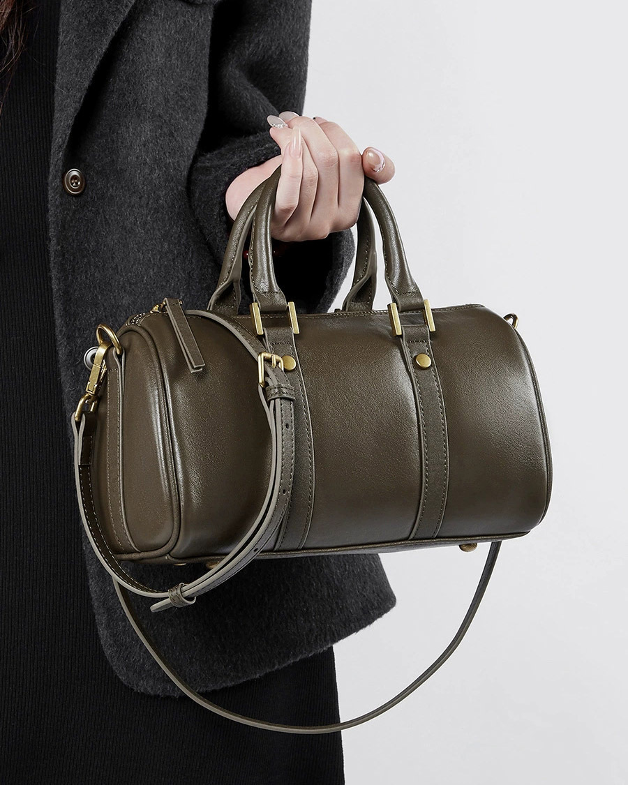 DEEPKEE 真皮美拉德復古手提斜挎包 2893 號