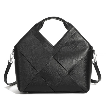 DEEPKEE 頭層真皮編織包軟皮手提斜挎包 3112 號