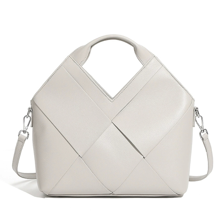 DEEPKEE 頭層真皮編織包軟皮手提斜挎包 3112 號