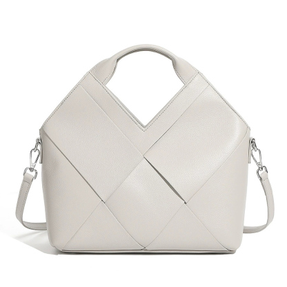 DEEPKEE 頭層真皮編織包軟皮手提斜挎包 3112 號