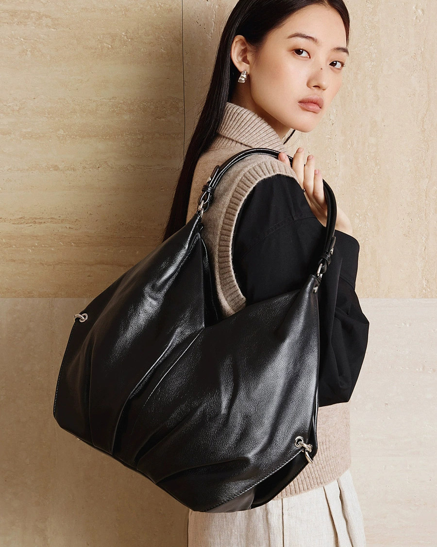 DEEPKEE 頭層牛皮大容量真皮女用單肩斜挎包 3200 號