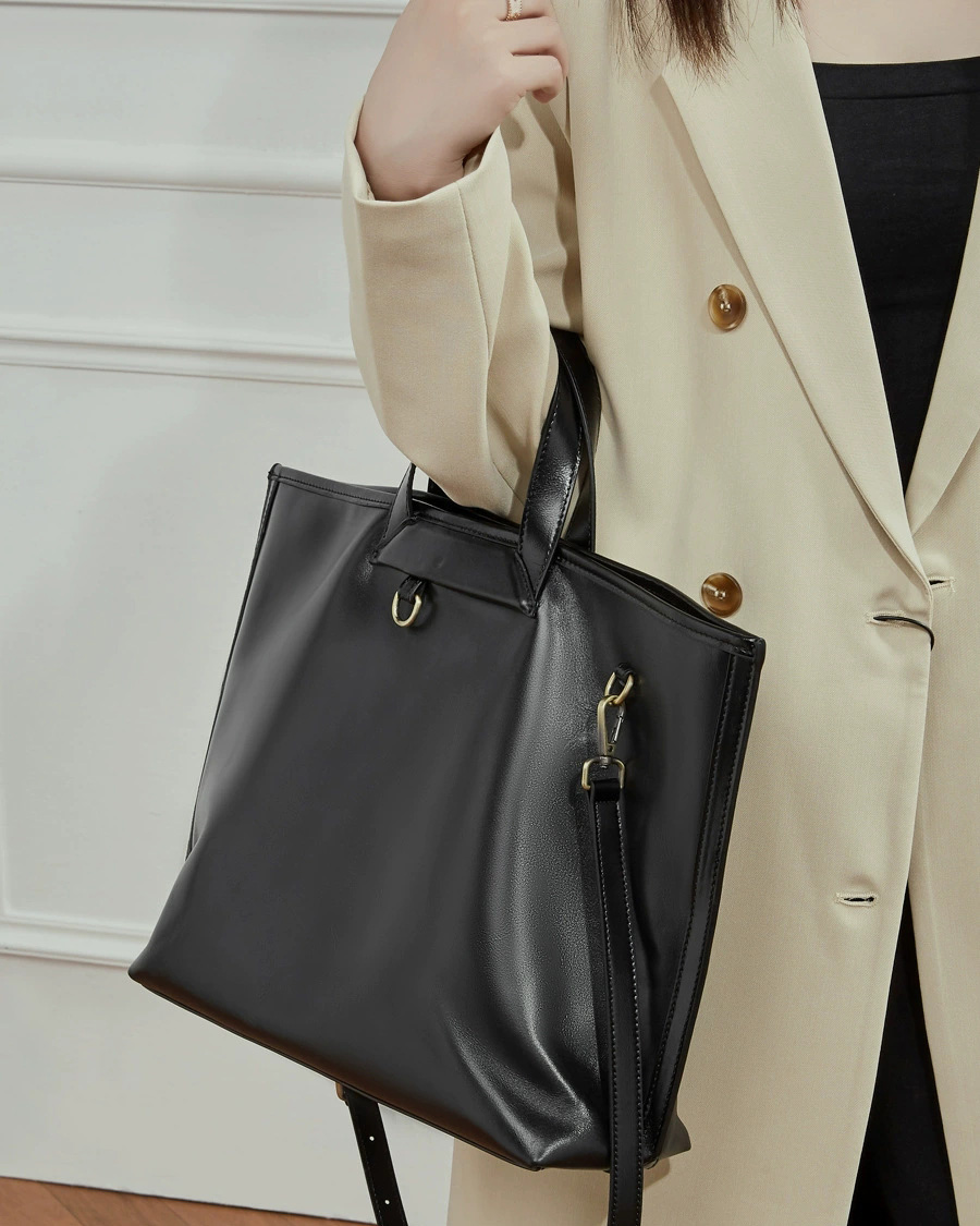 DEEPKEE 頭層植鞣皮大容量手提單肩斜挎包 3231 號