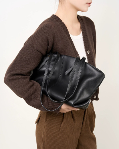 DEEPKEE 真皮休閒單肩手提大容量托特包 2567 號